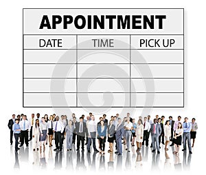 Appointment Schedule Memo Management Organizer Urgency Concept