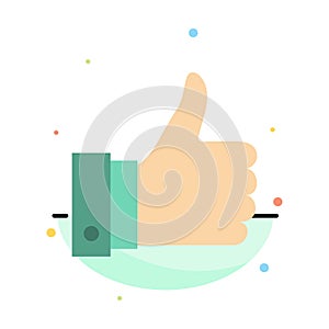 Appreciate, Remarks, Good, Like Abstract Flat Color Icon Template