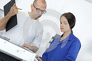 Apprentice checking appliance for repair