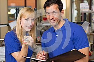 Apprentice and dental technician