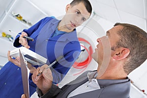 Apprentice in the workshop