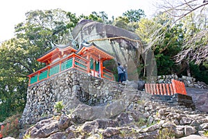 Approach to Kamikura Shrine in Shingu, Wakayama, Japan. It is part of the