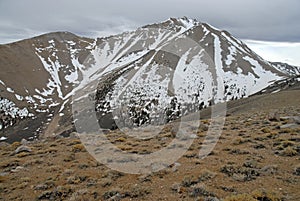 Approaching Boundary Peak in the White Mountains, Nevada 13er and state high point