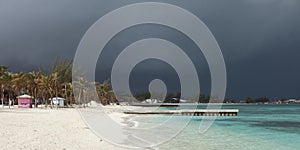 Approaching hurrican in bahamas