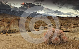 Approaching storm on Alabama Hills