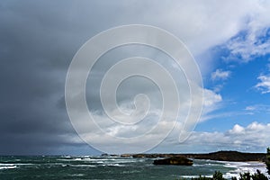 Approaching storm at Bay of Martyrs