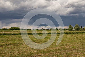 Approaching Storm Over Farmland