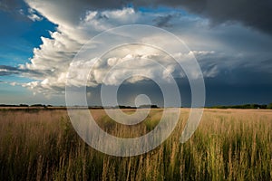 Approaching summer thunderstorm sets dramatic tone on the horizon