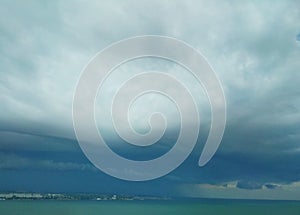 Approaching thundery front over the Black Sea