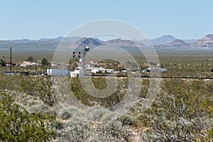 Approaching the town of Goffs, California