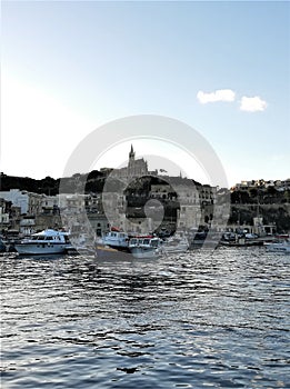 Approching Gozo Island