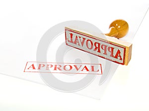 APPROVAL Rubber stamp photo