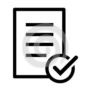 approve document icon