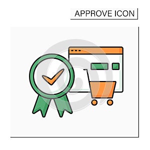 Approve order color icon