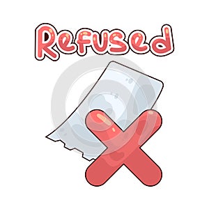 Illustration of Refused