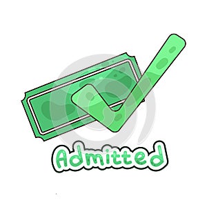 Illustration of Admitted