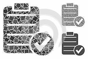 Approve test Composition Icon of Abrupt Elements