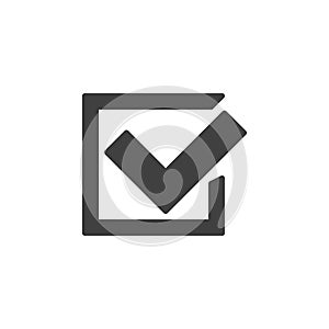 Approve, tick vector icon