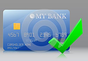 Approved bank card