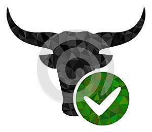 Approved Beef Triangle Filled Icon