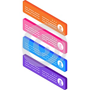 Approved candidate isometric icon 3d vector form