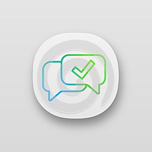 Approved chat app icon