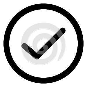 Approved, check Bold Vector Icon which can be easily edited or modified