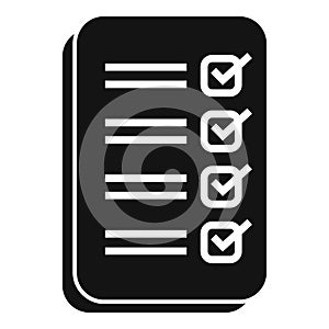 Approved clipboard registration icon simple vector. Profile code factor