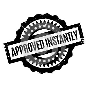 Approved Instantly rubber stamp photo