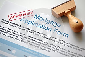 Approved mortgage application