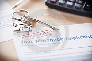 Approved mortgage application