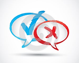 Approved rejected sign