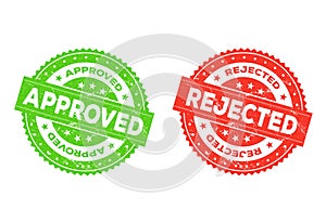 Approved And Rejected Stamp