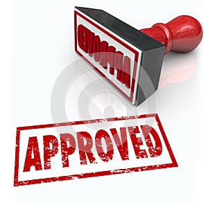 Approved Rubber Stamp Accepted Approval Result photo