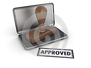 APPROVED Rubber Stamp