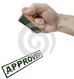 Approved sign form stamp