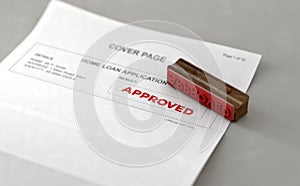 Approved Stamp And Home Loan Application Form