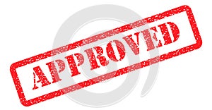 Approved stamp red