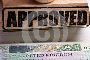 Approved Stamp And UK Visa