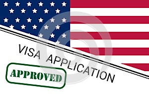 Approved USA viza H-1B. Visa in the United States temporary work for foreign skilled workers in specialty occupation.