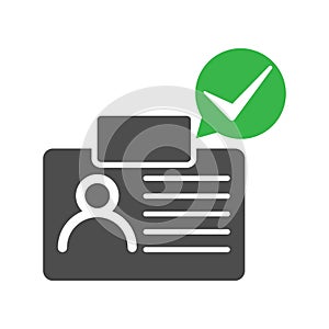 Approved user profile icon