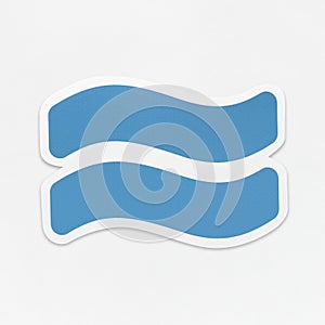 Approximately equal sign icon isolated