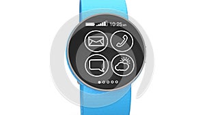 Apps demonstration on a smart watch