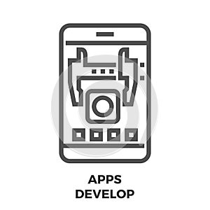 APPS Develop Line Icon