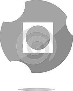 Apps icon. abstract sign on web button isolated on white