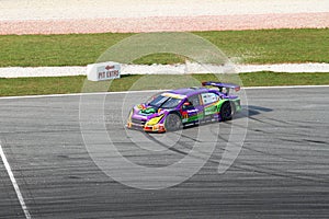 APR car 31 skidded, SuperGT 2010