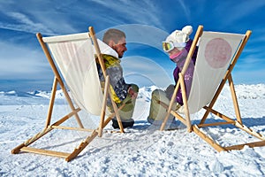 Apres ski at mountains