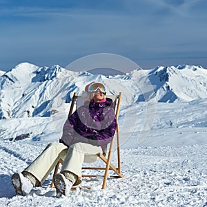 Apres ski at mountains during christmas