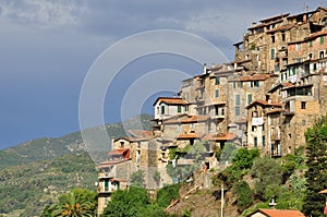 Apricale mountain village, Liguria, Italy