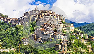 Apricale village in Liguria photo